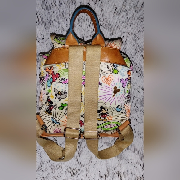 HTF Dooney and Bourke Sketch Backpack Purse - Picture 3 of 9